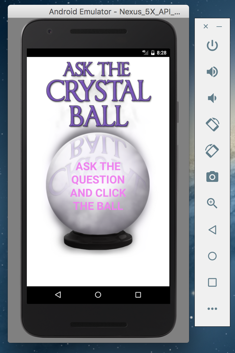 Crystal ball app on android